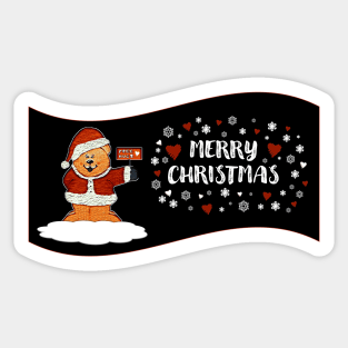 Merry Christmas - Free Hugs Sticker